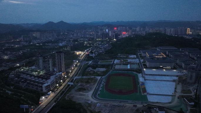 修文县夜景延时