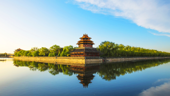 北京城市地标故宫中国北京延时国贸天坛北京