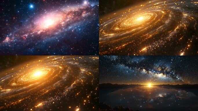 【4k】银河系星空宇宙探寻未知黑洞