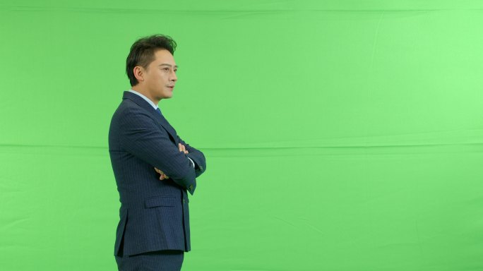 绿幕抠像商务男士成功人士【组镜】