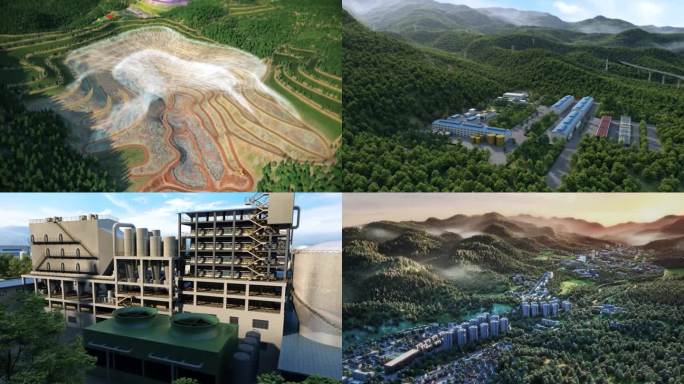 矿山开采 三维动画   矿山开采修复