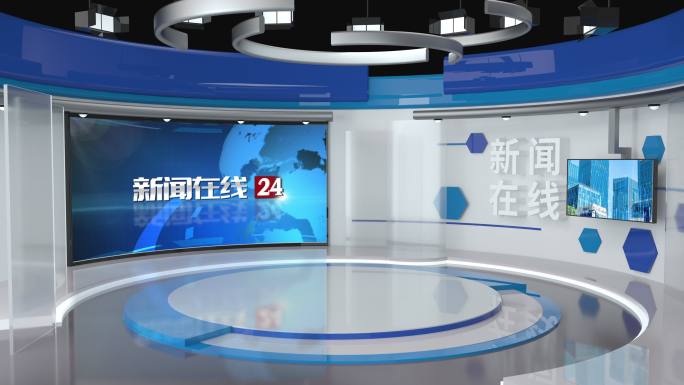 【原创】新闻虚拟演播室演播厅