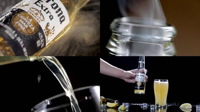 啤酒倒酒酒花产品展示15秒创意短视频