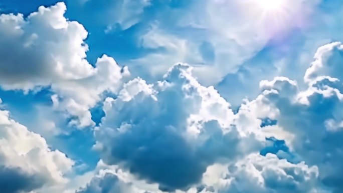 蓝天白云背景