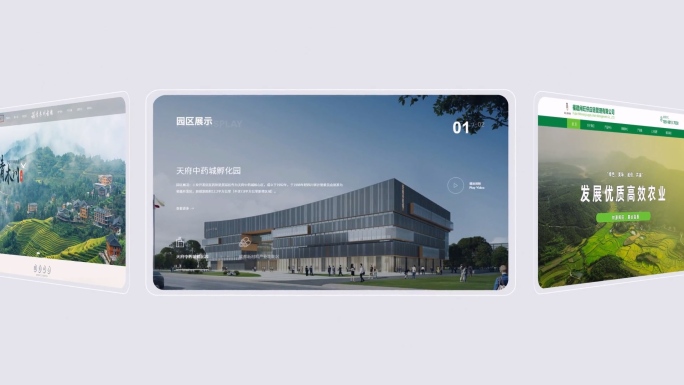 简约明亮企业网站网页展示
