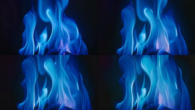 蓝色火焰 科技火焰 气体燃烧 甲烷 26