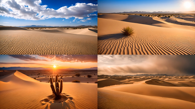 沙漠荒漠沙丘自然风景