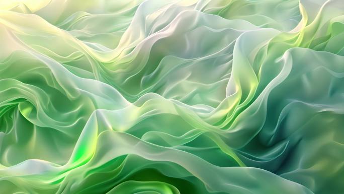 动态流体飘带抽象艺术