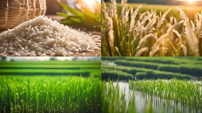 成熟的水稻大米
