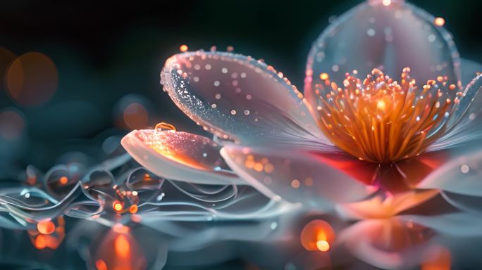 酷炫唯美花朵宽屏梦幻背景