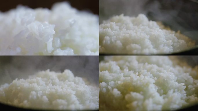 热腾腾的白米饭