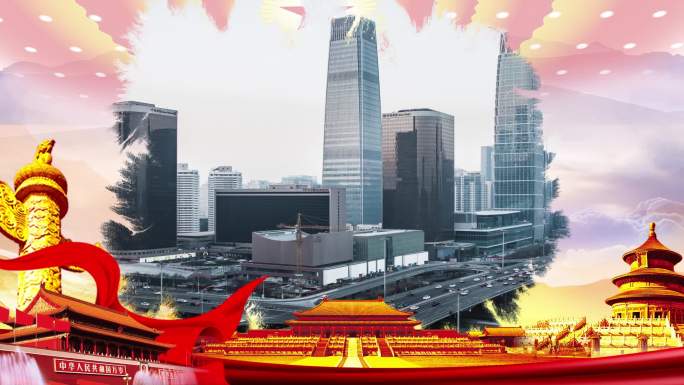 《中国话》朗诵背景视频
