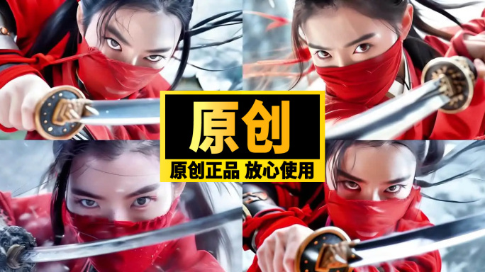 女战士 练武轻功 刀剑 武侠