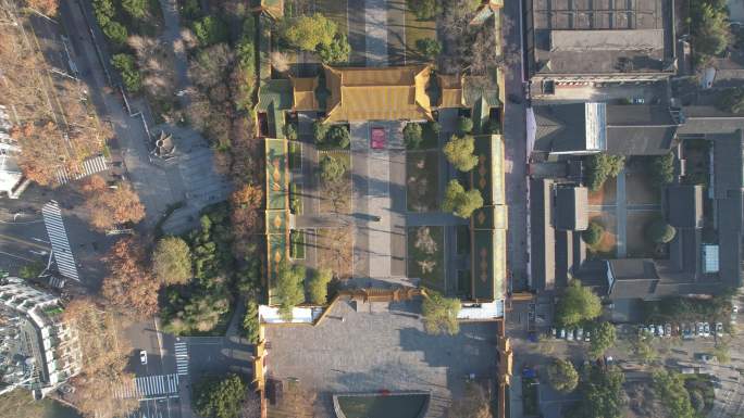 南京朝天宫航拍 南京天际线