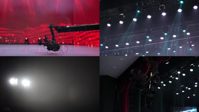 4K舞台演唱晚会议活动摇头灯光摇臂摄像机