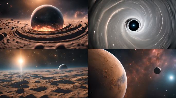 宇宙黑洞星球行星星系美丽太空
