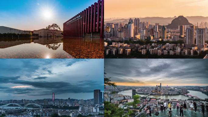 广西柳州城市风光延时摄影合集 4K