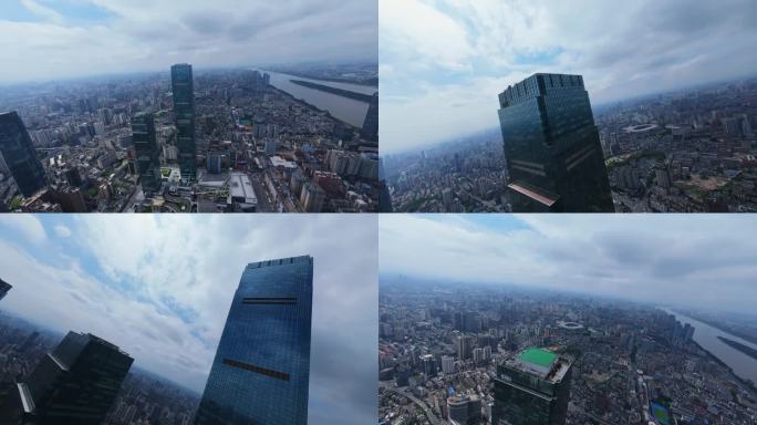 长沙国金中心ifs大厦 穿越机跳跃视角