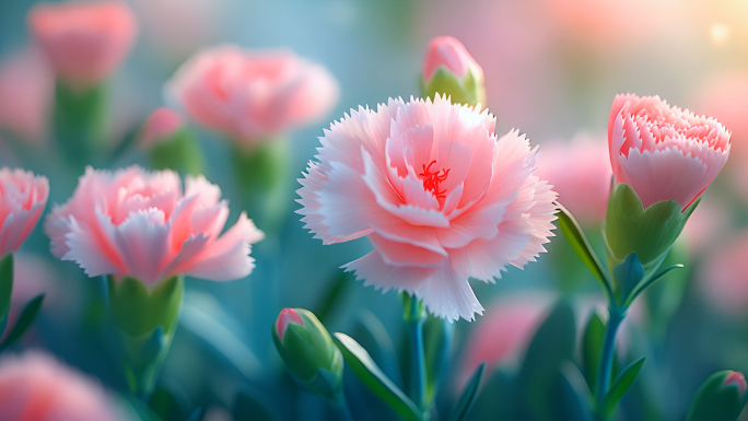 【合集】康乃馨  插花花篮 母亲节女神节