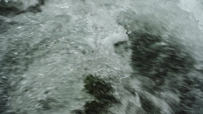 山间清澈溪流泉水瀑布水源视频素材