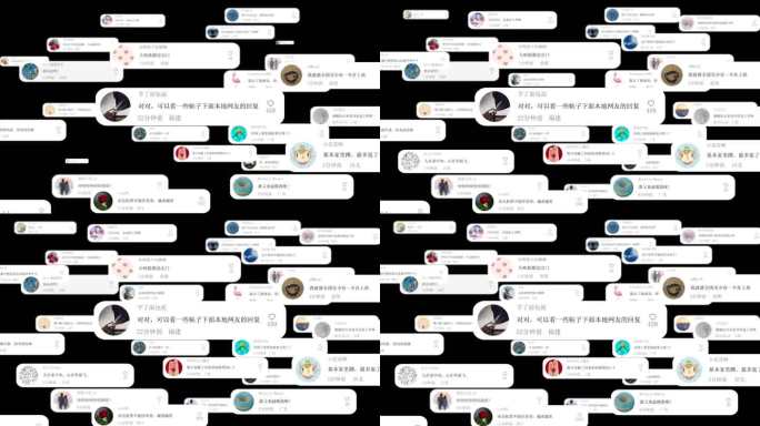 评论信息弹窗AE模板