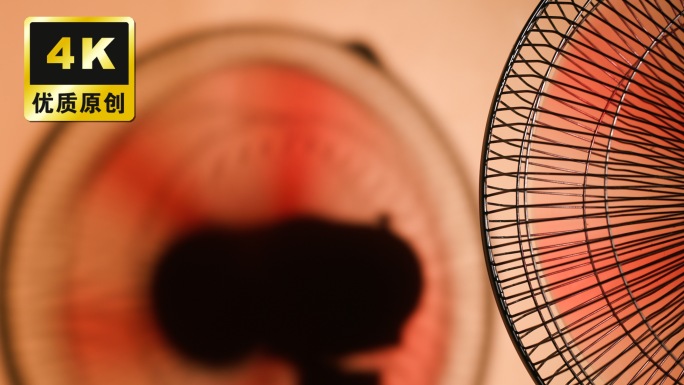 复古怀旧空镜头老式电风扇吹风剪影