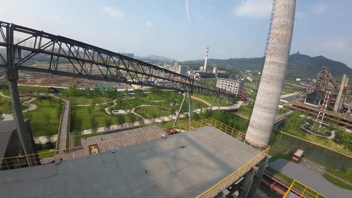 穿越机 杭州 大运河杭钢 工业 遗址21