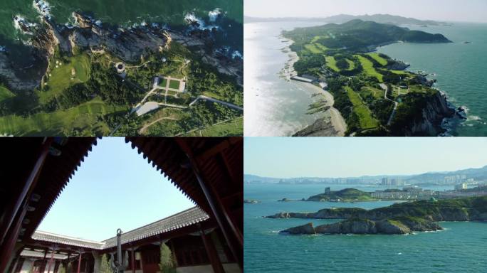 航拍 刘公岛 纪念 文旅 雕像 甲午战争