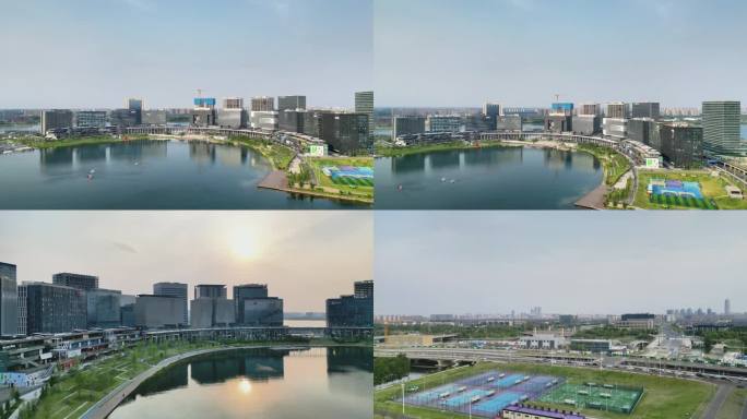 郑州城市发展金融岛航拍