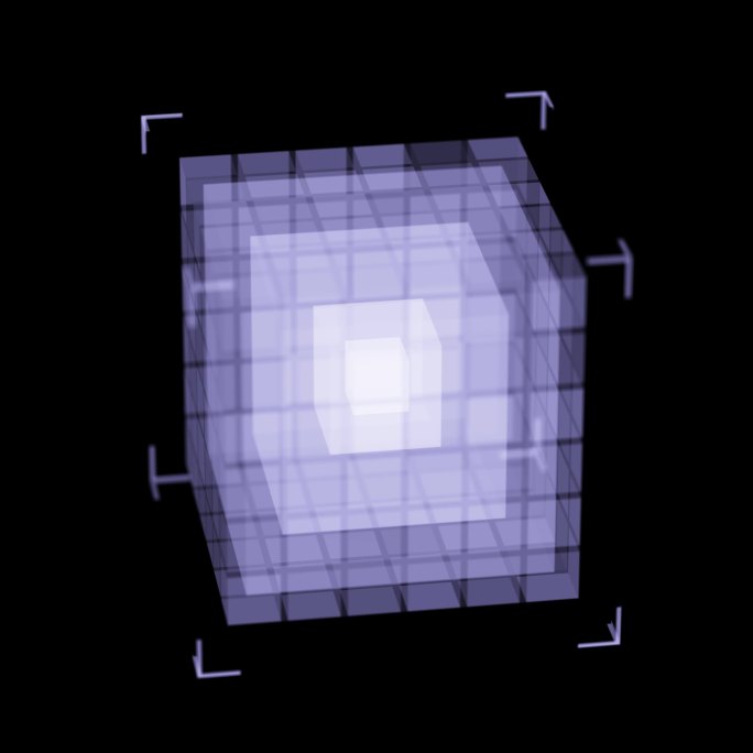 全息投影3D科技感立方体 循环