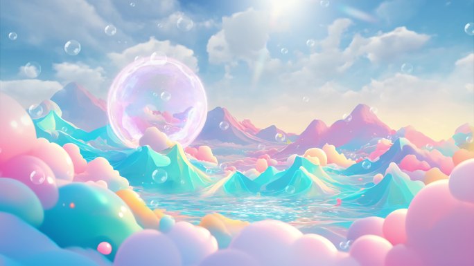粉色泡泡