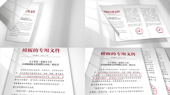 大气白色光影文件展示