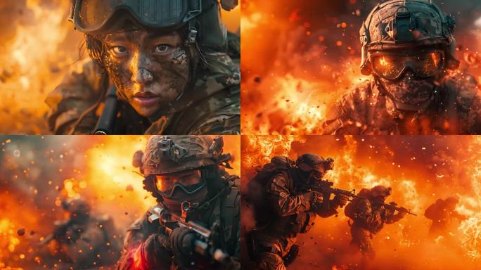 军人军队特种部队作战演习战争