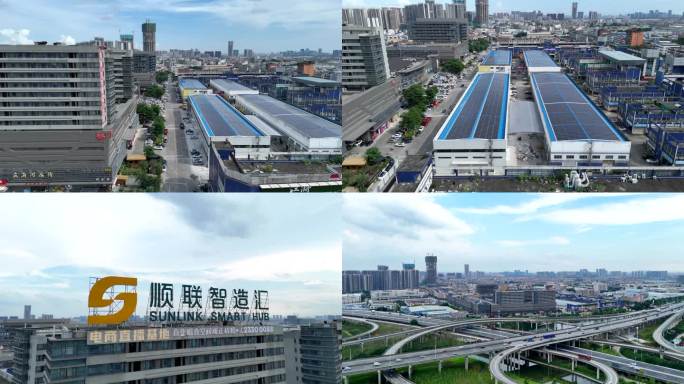 佛山市顺德区陈村镇顺联机械城风景延时