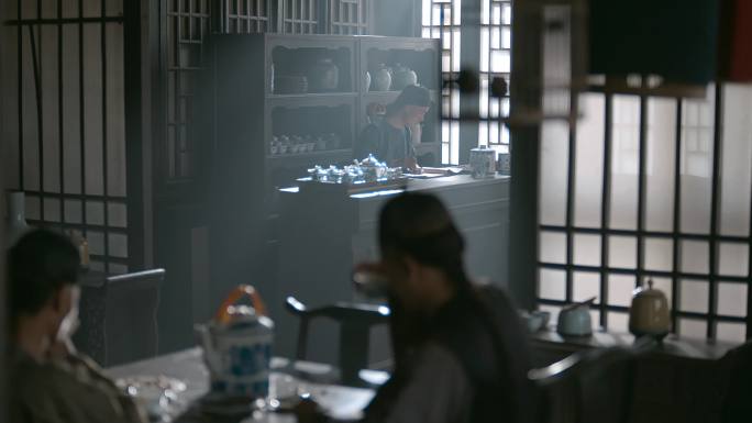 4K清朝老北京茶馆品茶喝茶 老茶馆茶文化