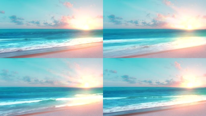 唯美海边海浪 视频循环