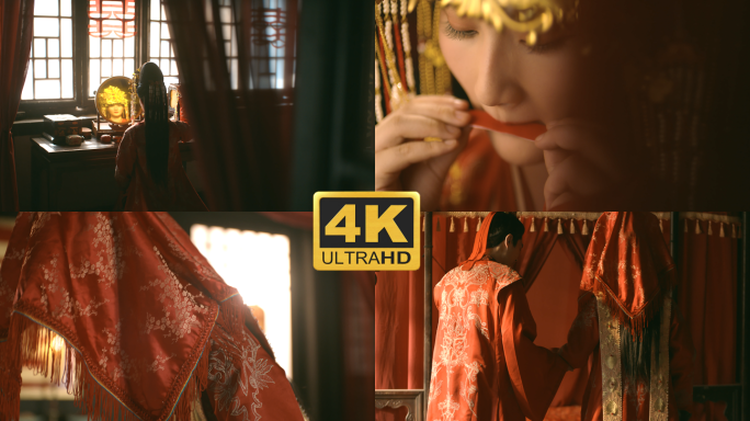 4K古代中式婚礼 古代爱情故事 拜堂成亲
