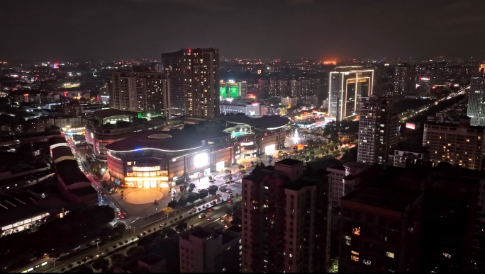 佛山禅城商超繁华夜景（4K）