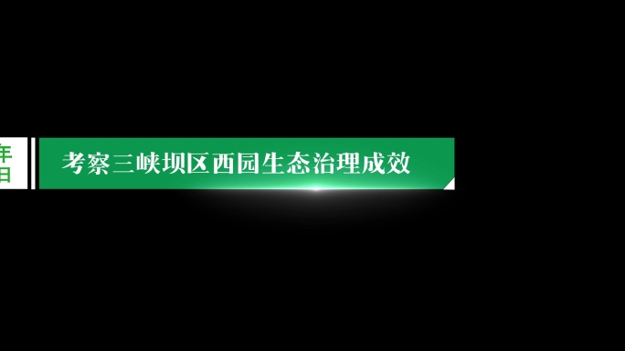 绿色环保 商务简洁 通道 解释说明性文字