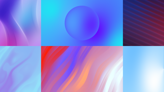 抽象柔和纹理渐变背景合集AE模板