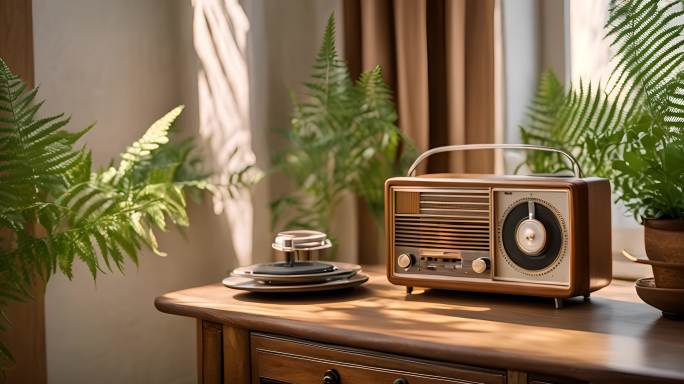 老式收音机复古老物件古董