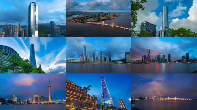 珠海澳门横琴日夜交替