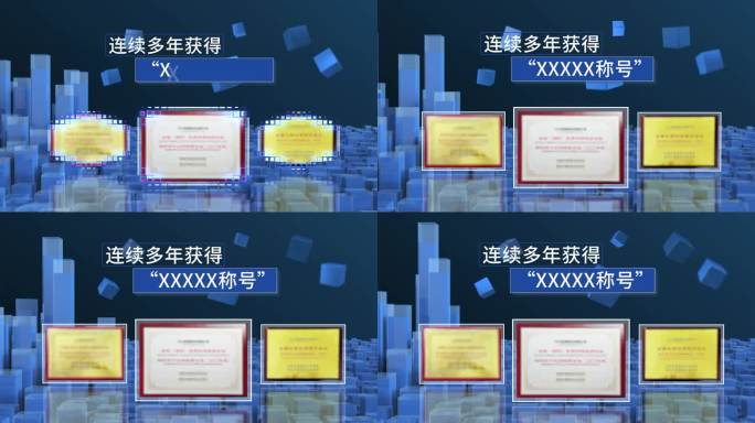 3840高端荣誉证书包装