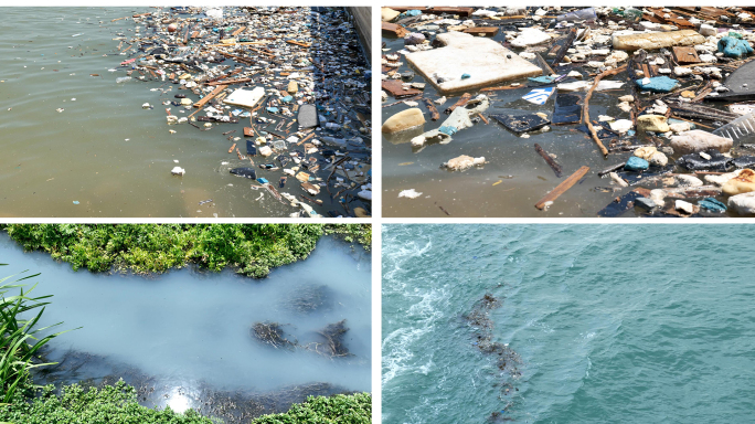 【4K】水污染 河道污染