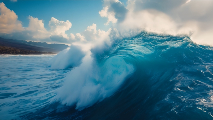 大海 海浪 海 浪花