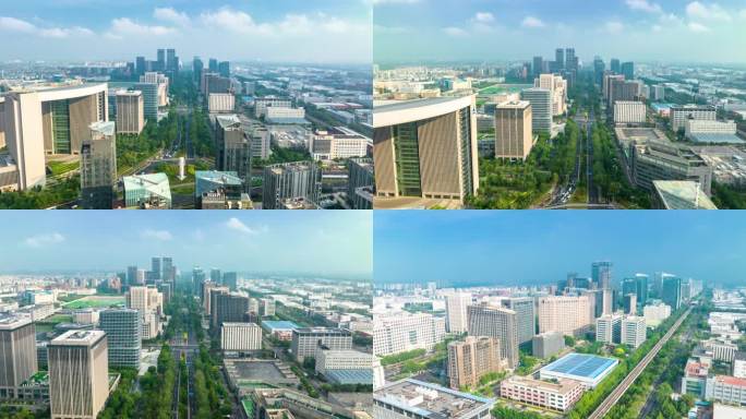 航拍北京亦庄 亦庄航拍延时