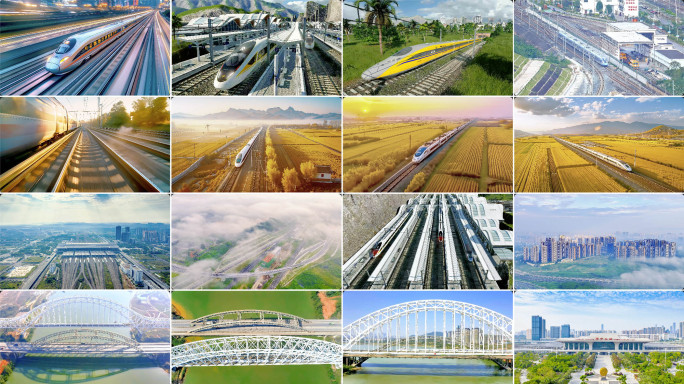 中国高铁动车 复兴号 和谐号 动车组