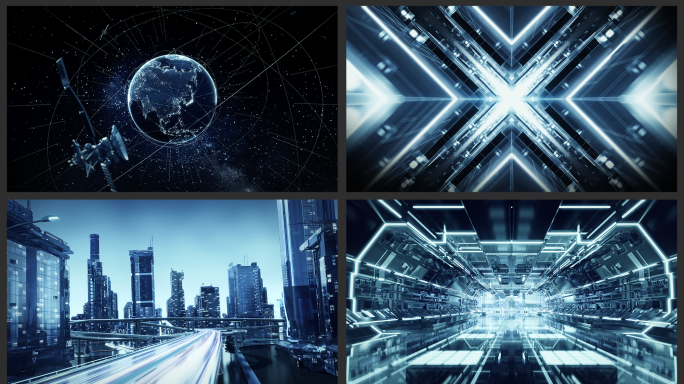 科技 AI 智慧城市 c4d工程文件