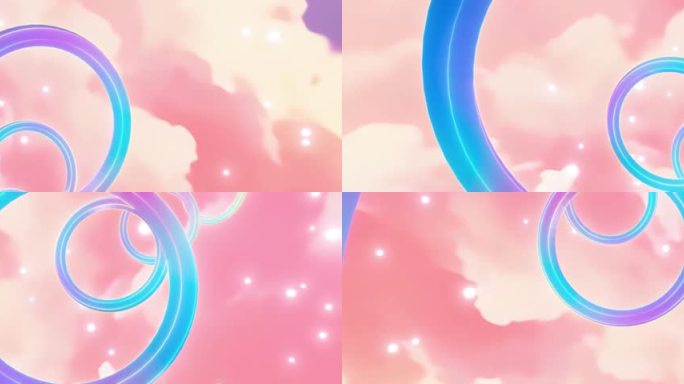 浪漫梦幻天空隧道穿梭