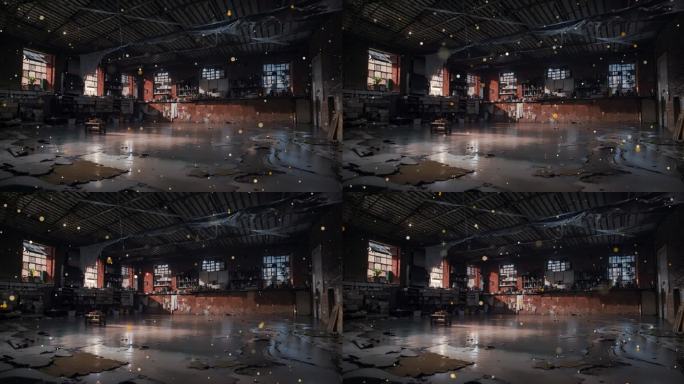 废弃厂房舞台背景